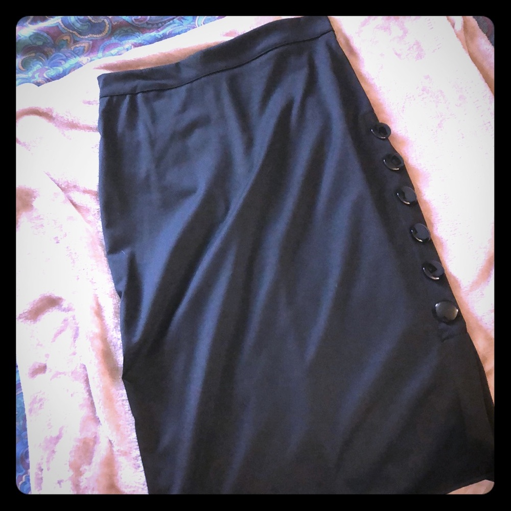 Black pencil skirt
